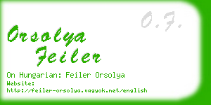 orsolya feiler business card